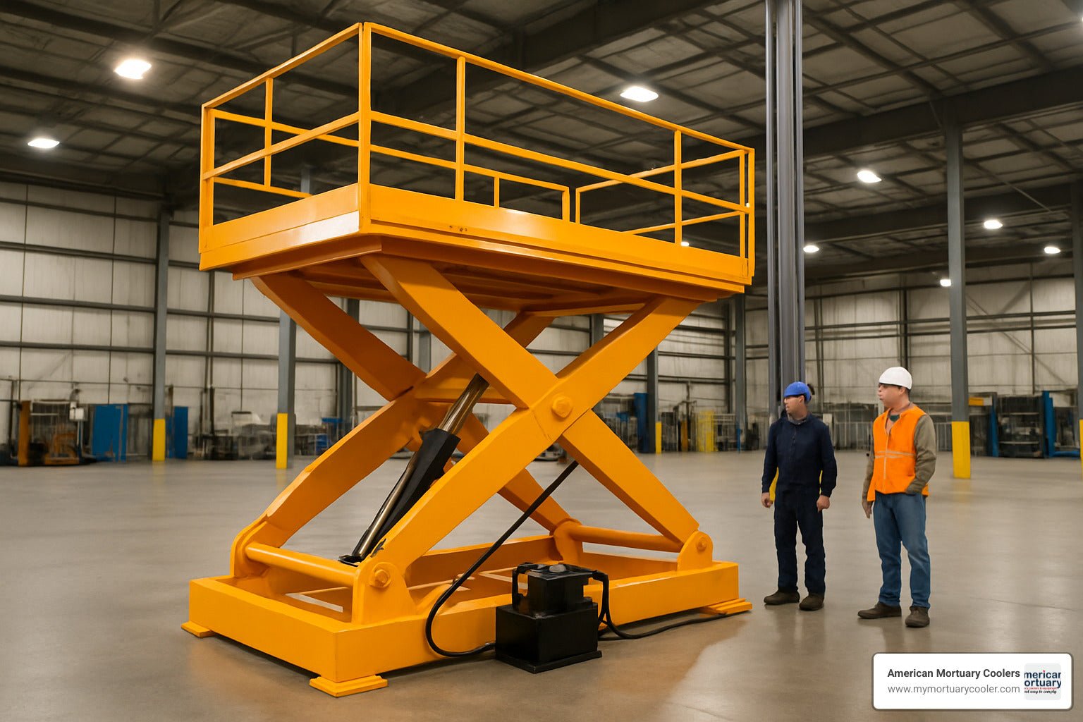 Scissor Lift Secrets: Choosing the Perfect Hydraulic Lift - American Mortuary Coolers & Equipments Scissor Lift Secrets: Choosing the Perfect Hydraulic Lift - American Mortuary Coolers & Equipments